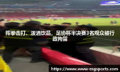 挥拳击打、泼洒饮品，足协杯半决赛3名观众被行政拘留